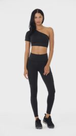 High-Waist Cargo Legging – Black - Image 5