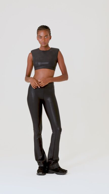 Super Shine Low-Rise Bootcut Legging – Midnight Green
