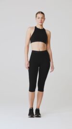 Alosoft High-Waist Iconic 90s Capri – Athletic Heather Grey - Image 5