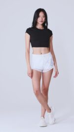 Alosoft Crop Finesse Short Sleeve – Black - Image 4