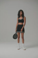 Tennis Club Sweater Knit Bra – Ballet Pink/White - Image 4