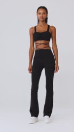 Airbrush Cinch Bra – Black - Image 2