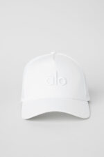 District Trucker Hat – White/White - Image 4