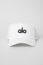 District Trucker Hat – White/Black - Image 3