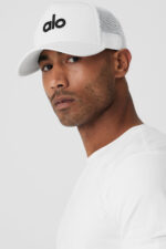 District Trucker Hat – White/Black - Image 2
