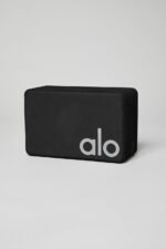 Uplifting Yoga Block – Black/Silver