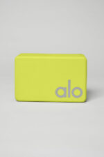 Uplifting Yoga Block – Highlighter/Silver