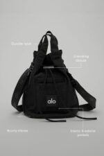 Cross Body Bucket Bag – Black - Image 5