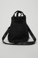 Cross Body Bucket Bag – Black - Image 3