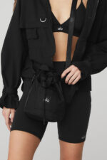 Cross Body Bucket Bag – Black - Image 4