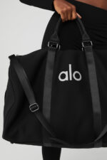 Large Traverse Duffle – Black/Silver - Image 4
