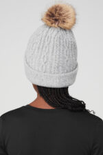 Cable Knit Beanie – Athletic Heather Grey