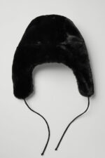 Faux Fur Polar Hat – Black
