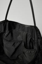 Faux Fur Tote Bag – Black - Image 5