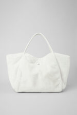 Faux Fur Tote Bag – Ivory - Image 4
