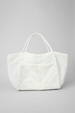 Faux Fur Tote Bag – Ivory - Image 2