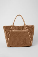 Faux Fur Tote Bag – Toasted Almond