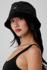 Corduroy Neighborhood Bucket Hat – Black