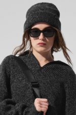 Marl Beanie – Black Marl - Image 4