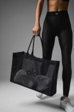 Sheer Tote Bag – Black
