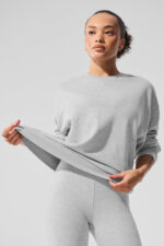 Chill Crew Neck Pullover – Athletic Heather Grey