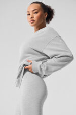 Chill Crew Neck Pullover – Athletic Heather Grey - Image 4