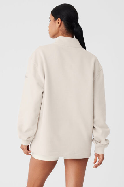 Renown Heavy Weight 1/4 Zip – Bone