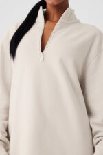 Renown Heavy Weight 1/4 Zip – Bone - Image 4