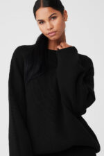 Scholar Crew Neck Sweater – Black - Image 4