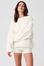 Scholar Crew Neck Sweater – Ivory - Image 3