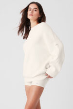 Scholar Crew Neck Sweater – Ivory - Image 5