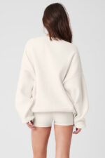 Scholar Crew Neck Sweater – Ivory - Image 2