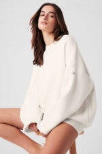Scholar Crew Neck Sweater – Ivory - Image 4