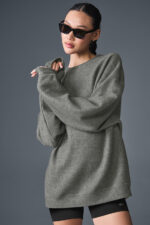 Triumph Restore Crew Neck Sweatshirt – Grey Triblend - Image 4