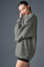 Triumph Restore Crew Neck Sweatshirt – Grey Triblend - Image 3
