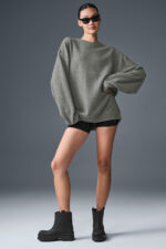 Triumph Restore Crew Neck Sweatshirt – Grey Triblend - Image 2