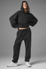 Chill Vintage Wash Hoodie – Black Wash - Image 2