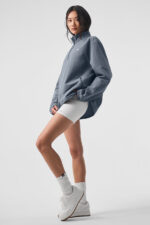 Lightweight Takeaway Track Pullover – Steel Grey - Image 2