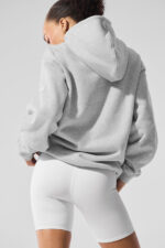 Renown Heavy Weight Hoodie – Athletic Heather Grey - Image 4