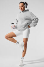 Renown Heavy Weight Hoodie – Athletic Heather Grey - Image 2