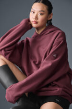 Renown Heavy Weight Hoodie – Burgundy Truffle - Image 3