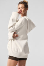 Scholar Hooded Sweater – Ivory - Image 5