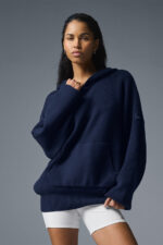 Scholar Hooded Sweater – Navy