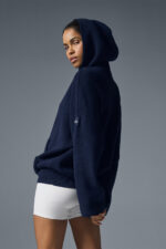 Scholar Hooded Sweater – Navy - Image 5