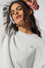 Accolade Crew Neck Pullover – White Heather - Image 2