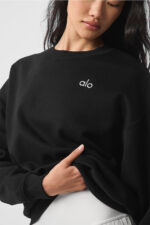 Accolade Crew Neck Pullover – Black - Image 2