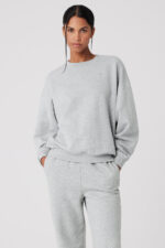 Accolade Crew Neck Pullover – Athletic Heather Grey - Image 4