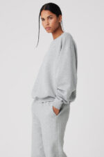 Accolade Crew Neck Pullover – Athletic Heather Grey - Image 5