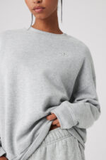 Accolade Crew Neck Pullover – Athletic Heather Grey - Image 3