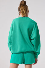 Accolade Crew Neck Pullover – Spruce Green - Image 4